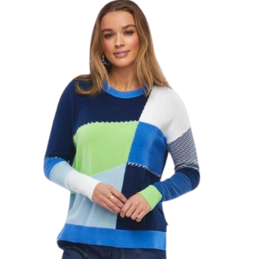 Zacket & Plover Blue/Green Sweater