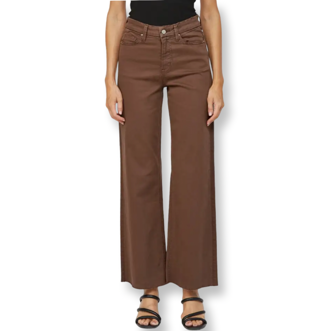 Mica Brown Wide Leg Denim