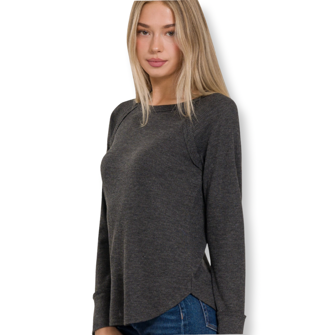 AA Baby Waffle Long Sleeve Top