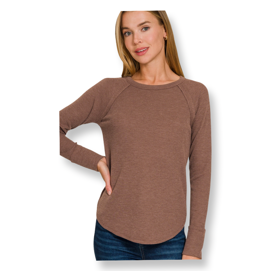 AA Baby Waffle Long Sleeve Top