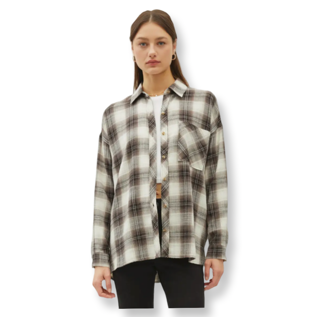 BC Flannel Plaid Button Down