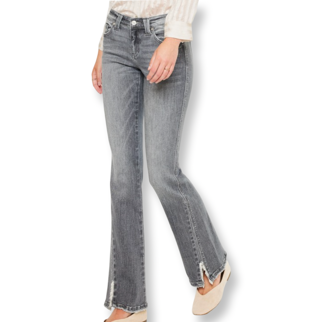 Kancan Low Rise Bootcut Grey