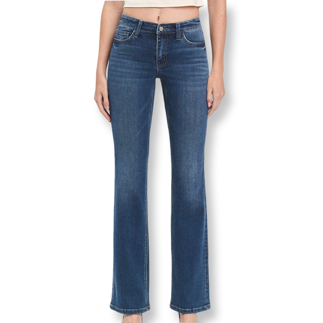 Vervet Mid Rise Relaxed Bootcut Jeans