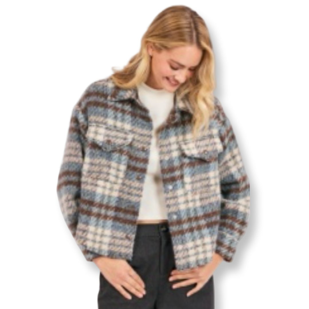 Sadie & Sage Plaid Jacket