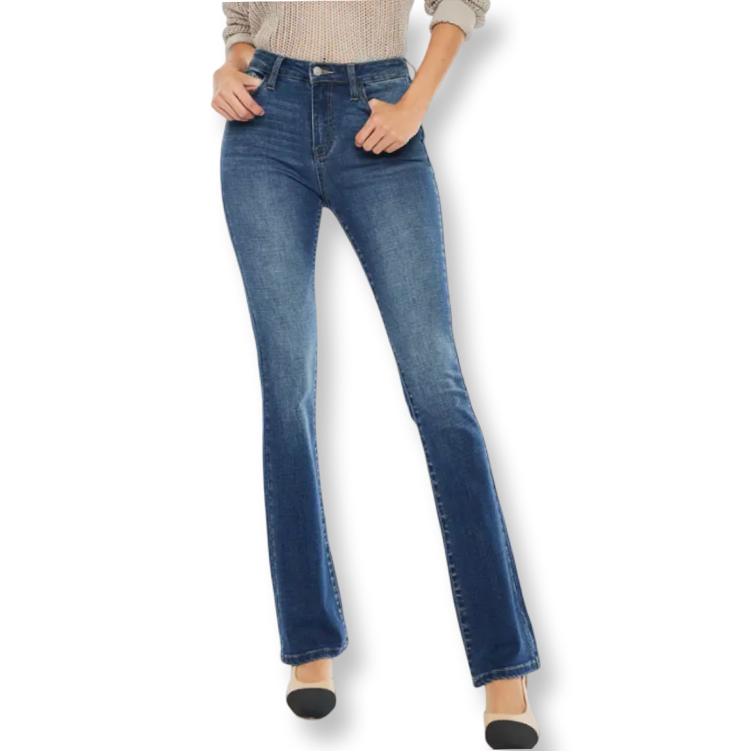 KC High Rise Skinny Bootcut