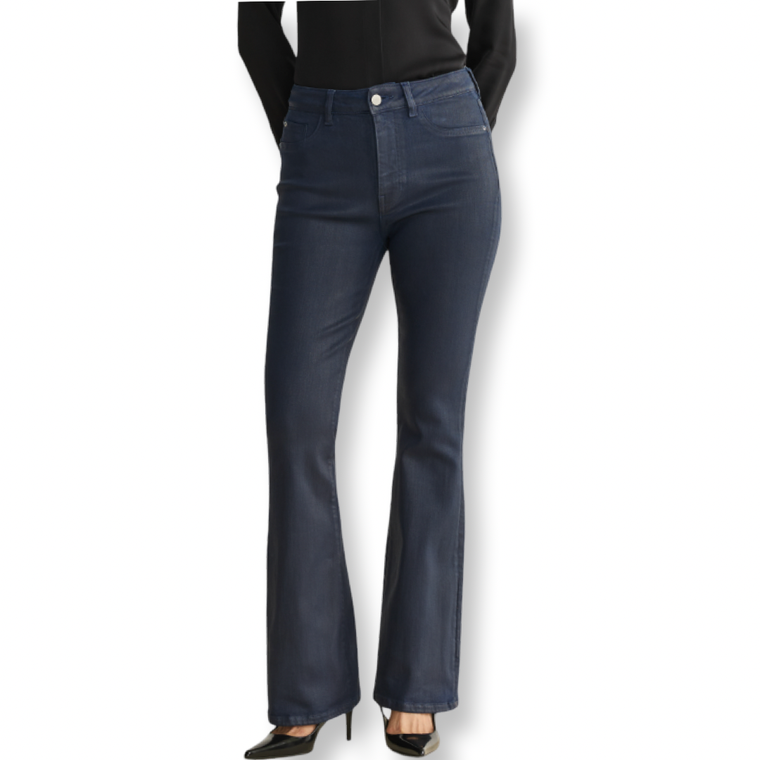Warp & Weft Coated Denim Navy