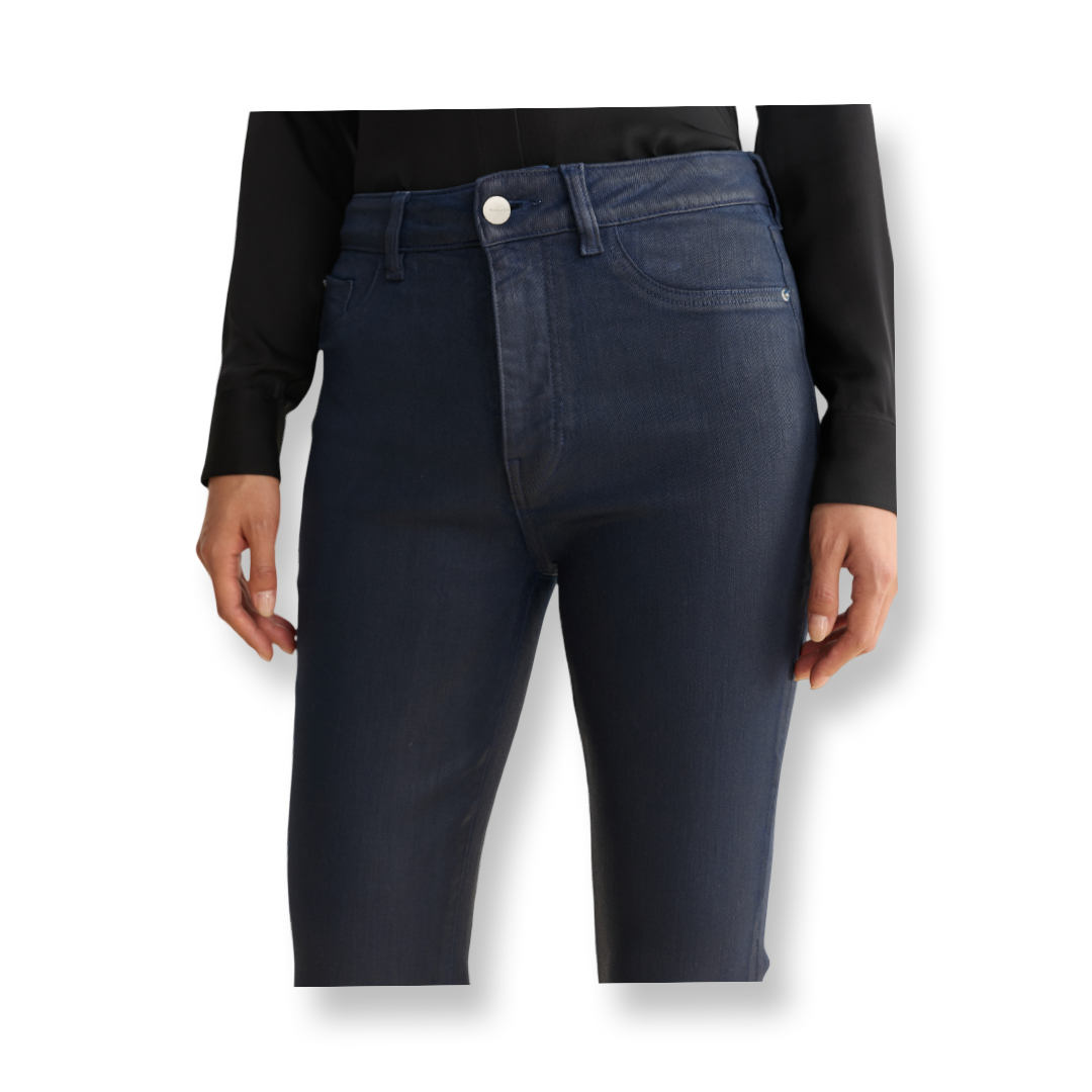 Warp & Weft Coated Denim Navy