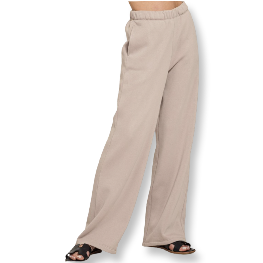 ZEN Fleece Sweatpants With Pockets Assh Mocha