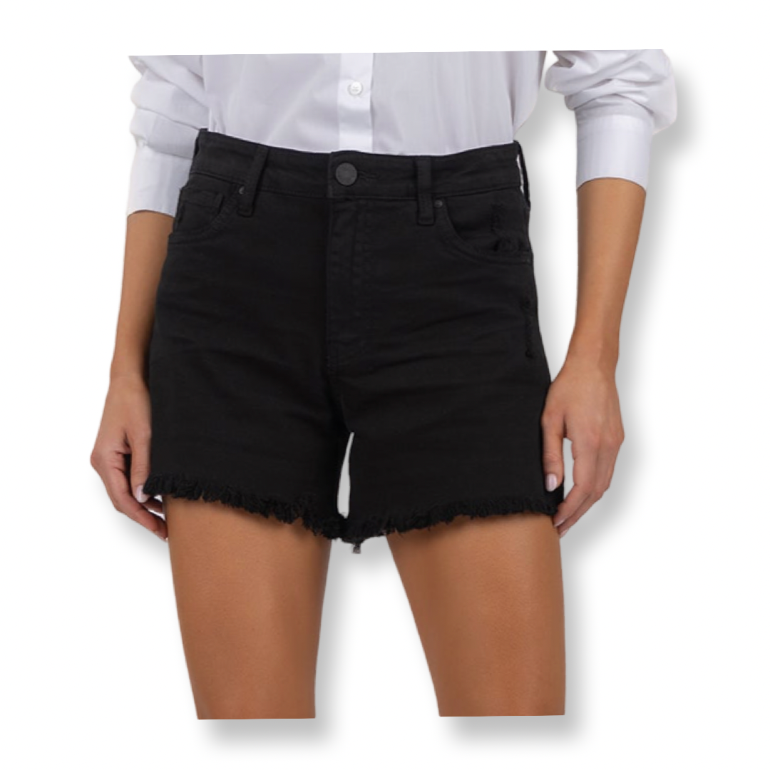 KUT High Rise Short Black Denim