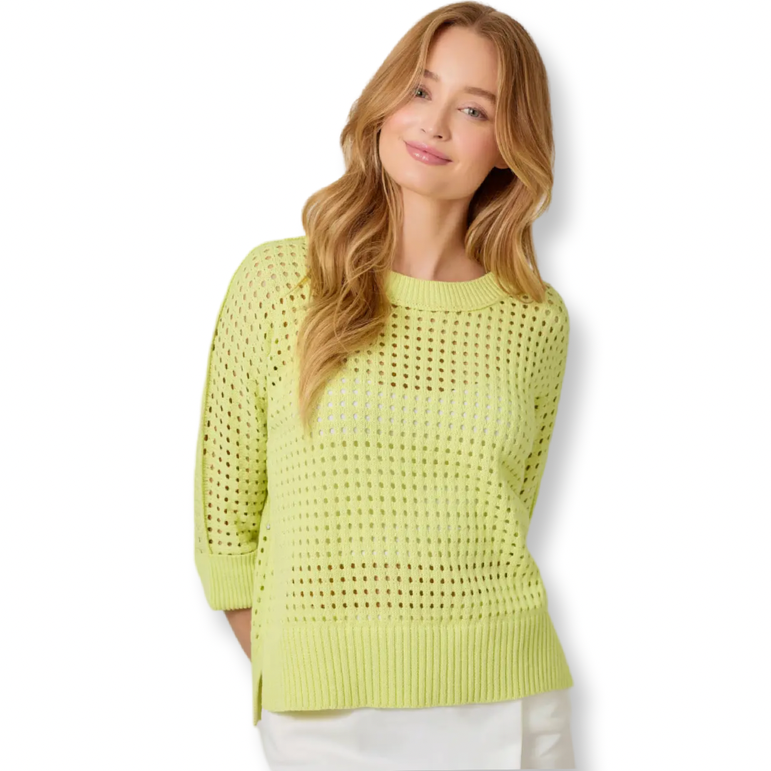 Mystree Open Stitch High Low Sweater