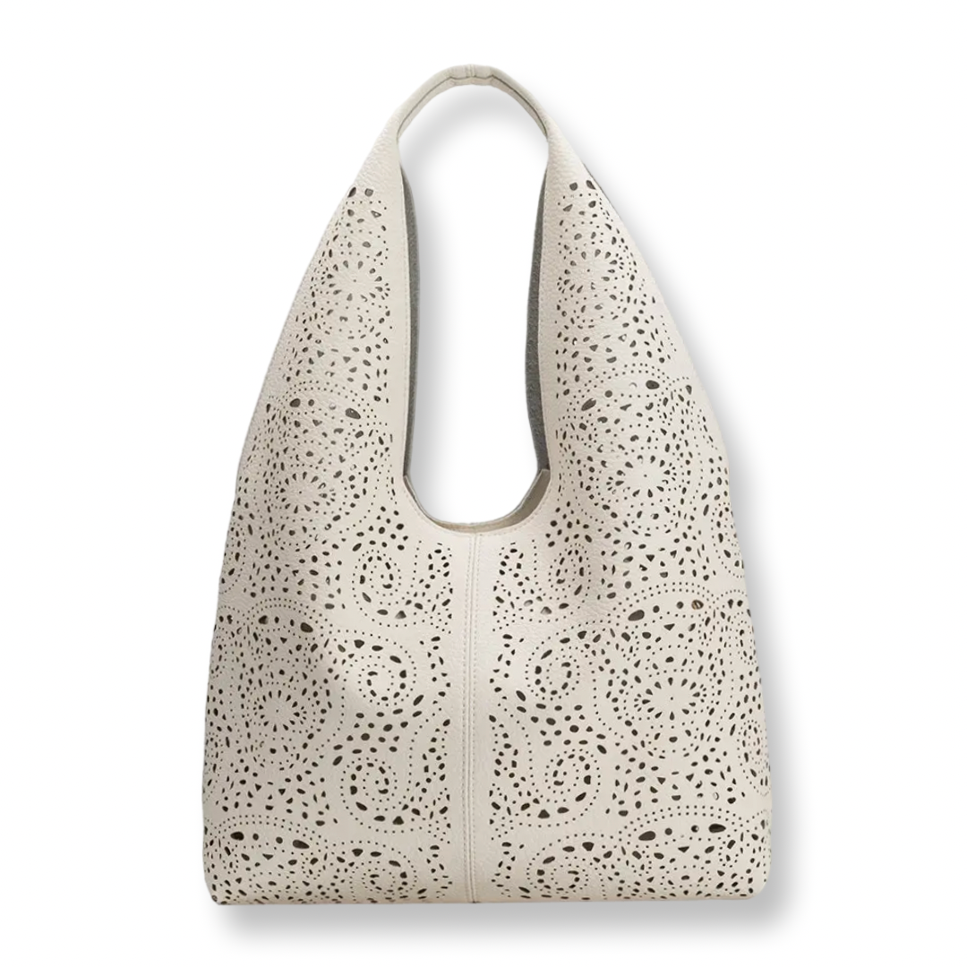 Melie Bianco Ivory Recycled Vegan Tote Bag