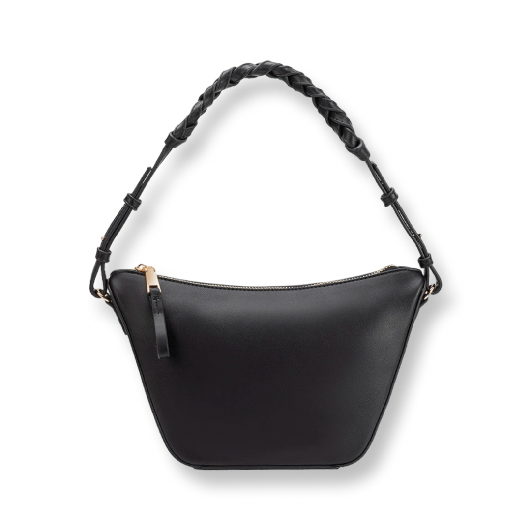Melie Bianco Black Recycled Vegan Crossbody Bag