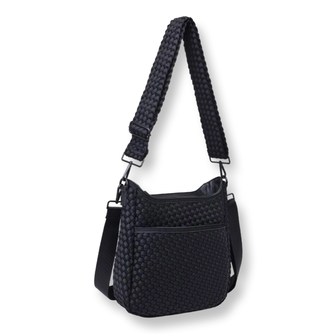 Sol and Selene Large Neoprene Crossbody Black