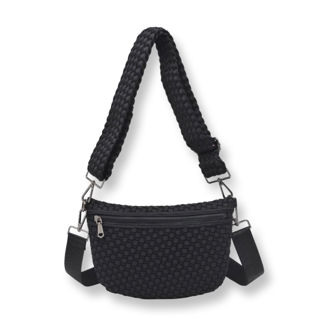 Sol and Selene Neoprene Crossbody Bag Black