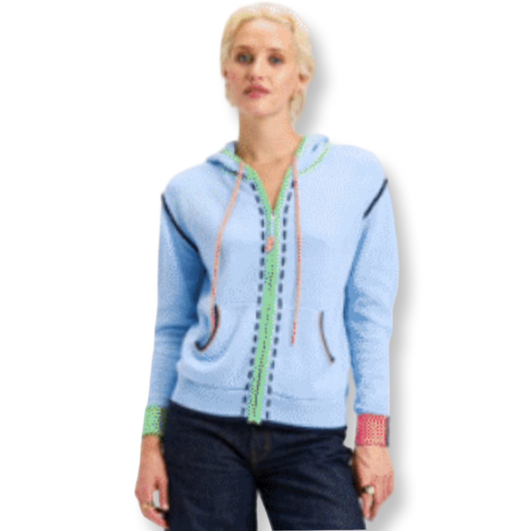 Zaket & Plover Threaded Hoodie Cardigan