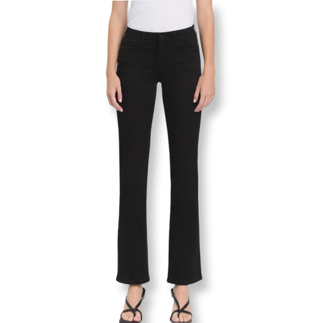 Lovervet Mid Rise Black Bootcut Jeans
