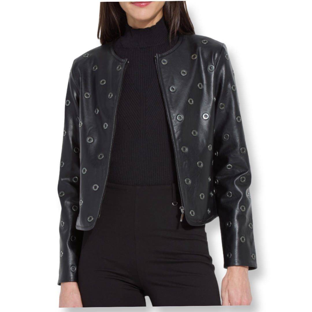 Lysse Geneva Grommet Vegan Leather Jacket