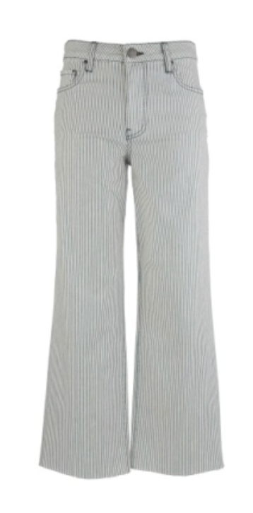 Kut Charlotte Striped High Rise Wide Leg