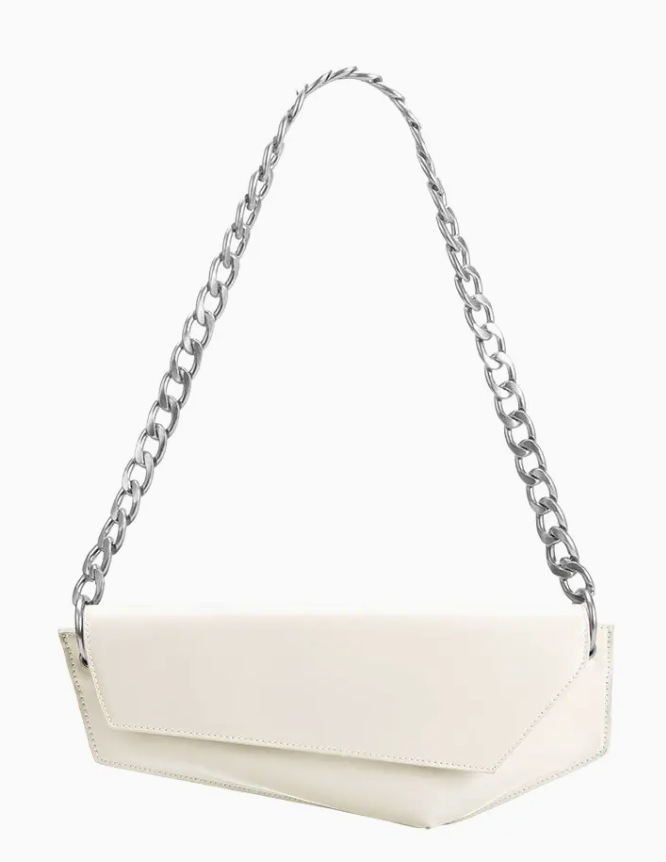 Melie Bianco Ivory Recycled Vegan Shoulder Bag