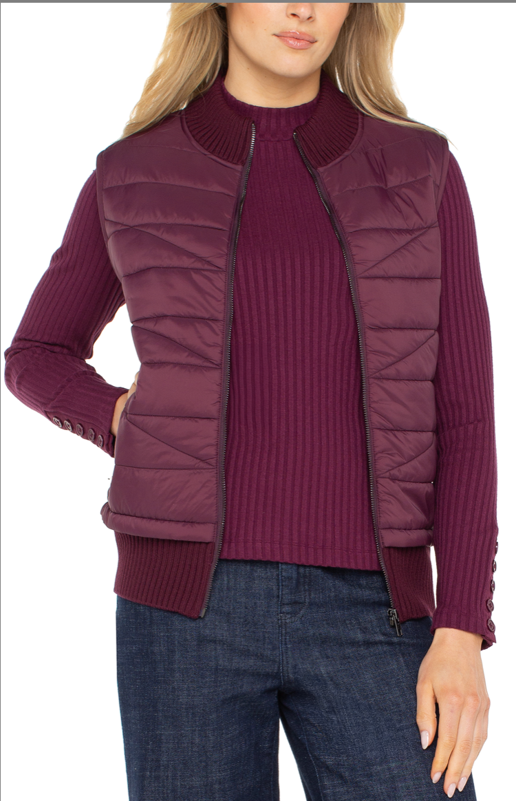 Liverpool Sweater Vest Berry