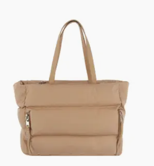 HFC Puffy Taupe Purse