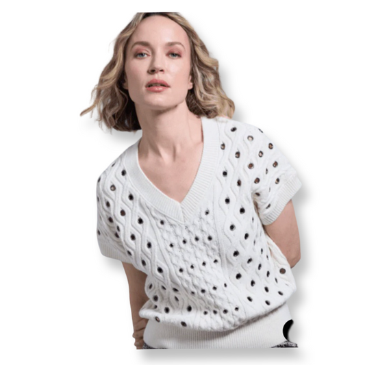 Lysse Eyelet Cable Sweater