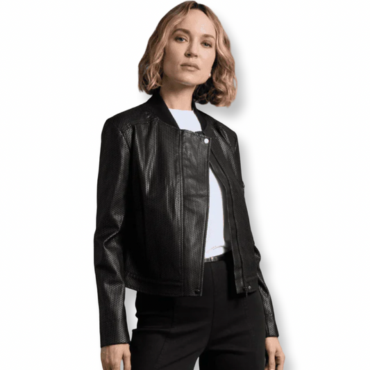 Lysse Millicent Perforated Vegan Leather Jacket