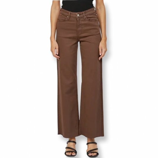 Mica Brown Wide Leg Denim