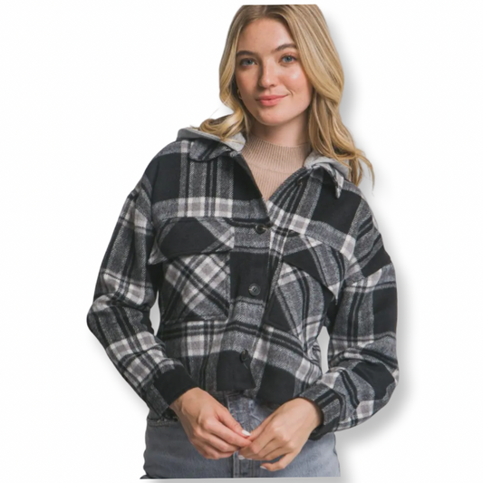 TEN Black Plaid Jacket