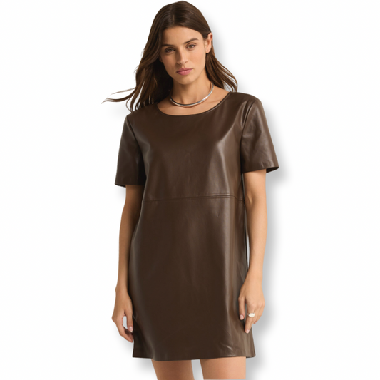 Z Supply London Faux Leather Dress