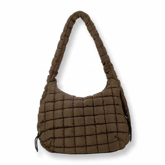 BB Puffer Hobo Bag Brown