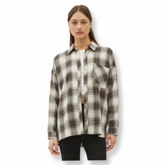 BC Flannel Plaid Button Down