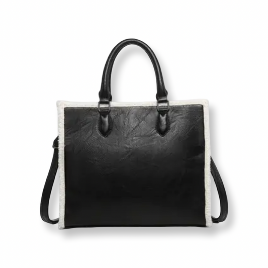 AJ West Sherpa Trim Tote