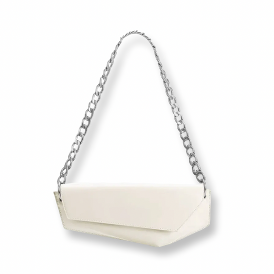 Melie Bianco Recycled Vegan Shoulder Bag Ivory