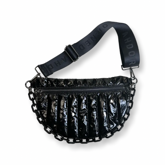 Adorned Quilted Sling/Waist Bag