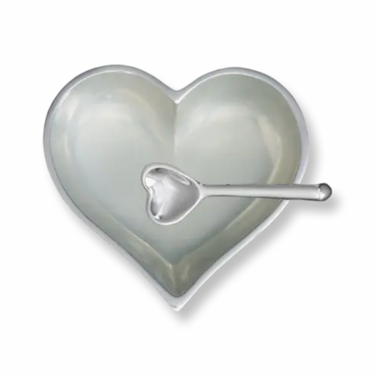 IG Happy Heart with Heart Spoon White Pearl