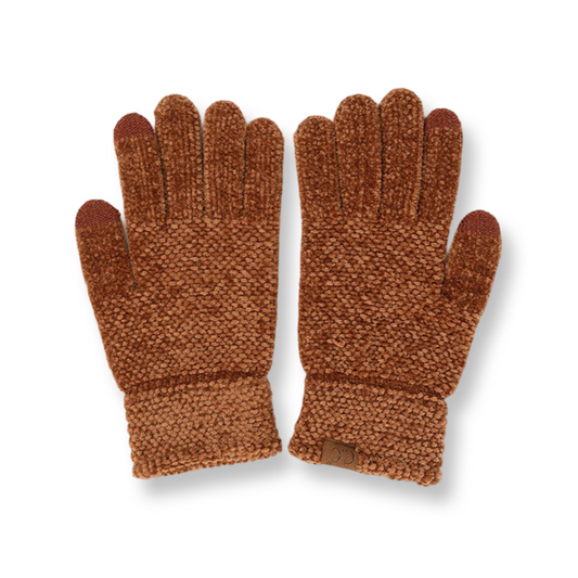 CC Chenille Gloves - Carmel