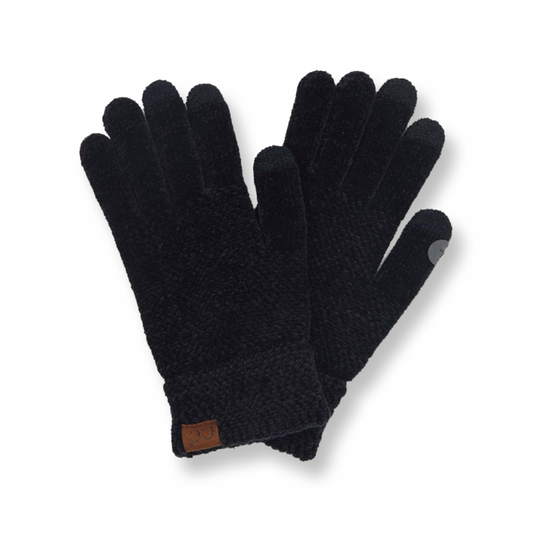 CC Chenille Gloves - Black