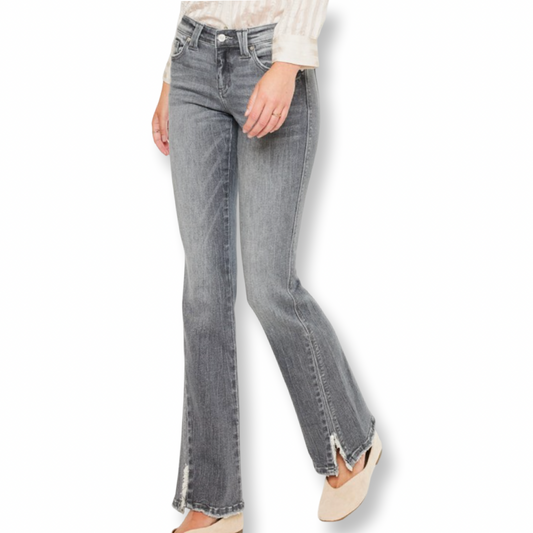 Kancan Low Rise Bootcut Grey