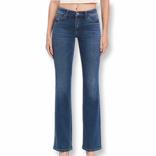Vervet Mid Rise Relaxed Bootcut Jeans