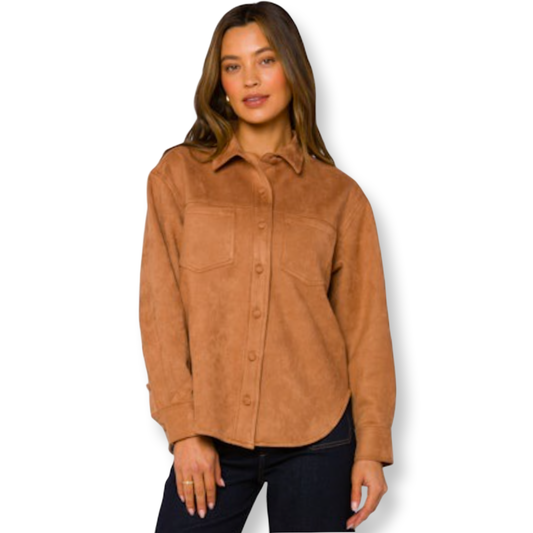 Velvet Heart Cinnamon Shirt Jacket