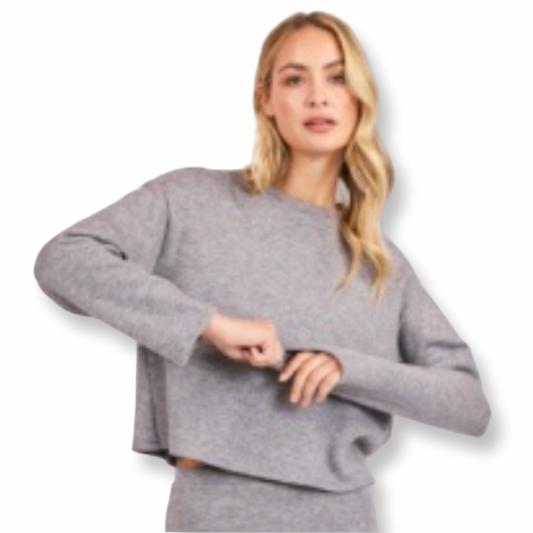Sadie & Sage Knit Sweater Grey