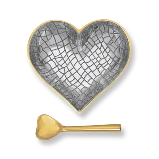 IG Happy Gold & Silver Heart W/Spoon