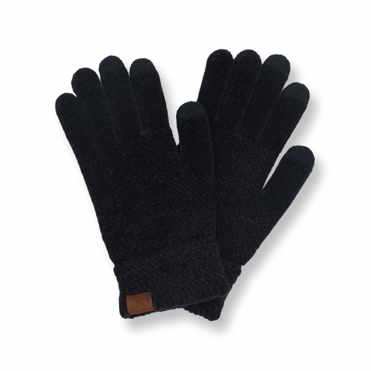 CC Touchscreen Chenille Glove Black