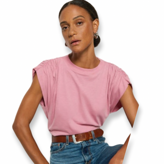 Nation Frankie Muscle Tee Pink