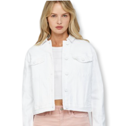 Mica White Denim Jacket