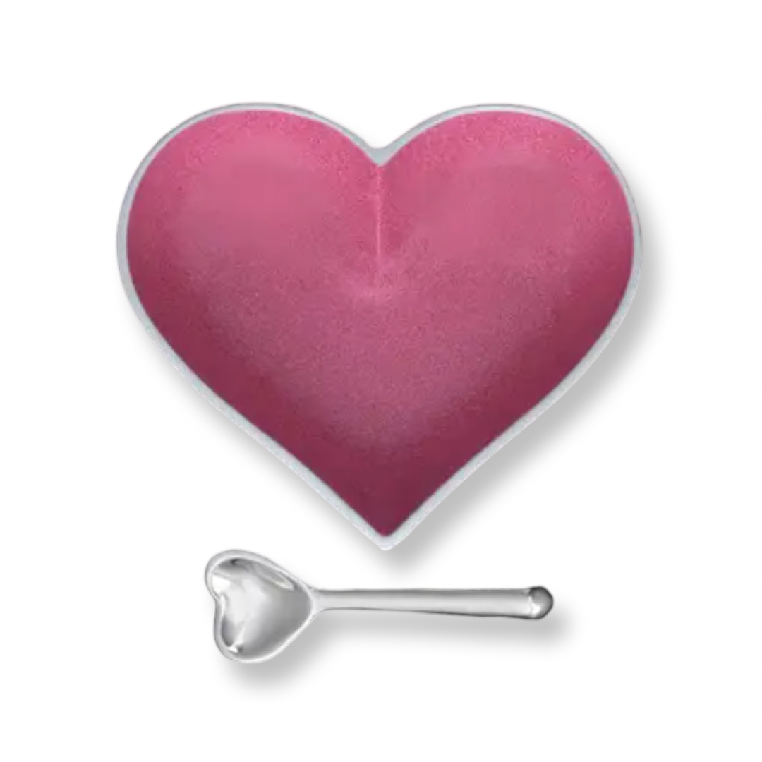 IG Happy Raspberry Pink Heart with Heart Spoon