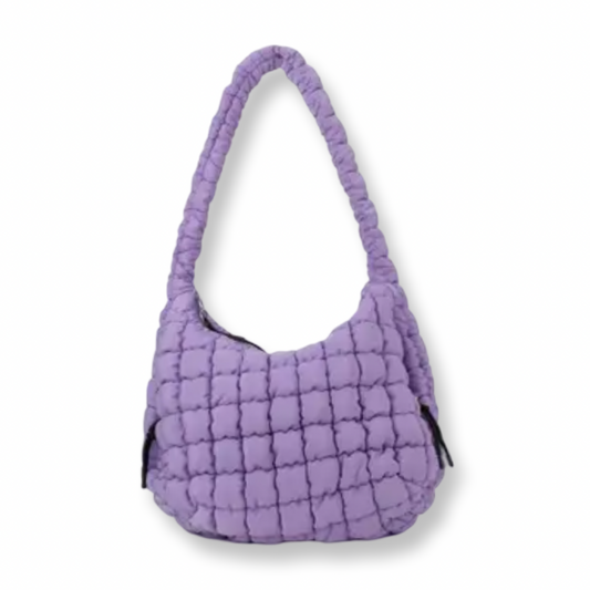 BB The Ashton Puffer Hobo Tote Purple