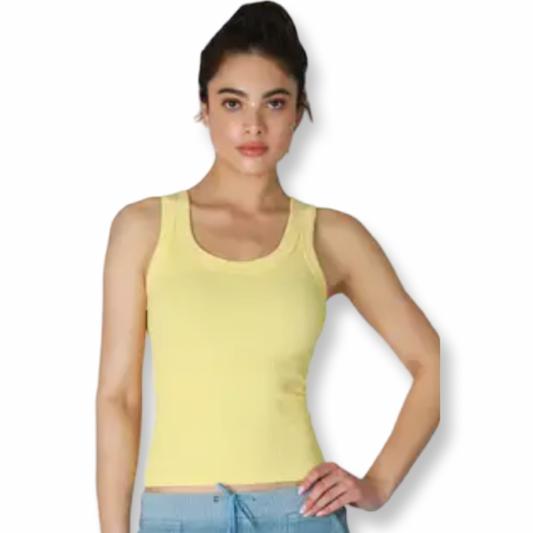 NB Reversible Ribbed Tank Top Lemon