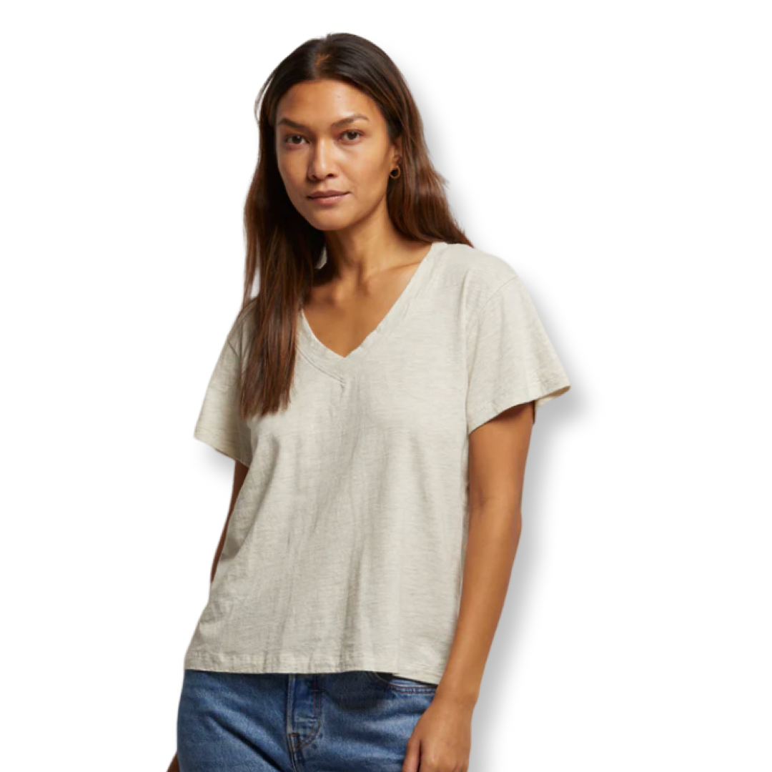 Perfect White Tee Henricks Oatmeal